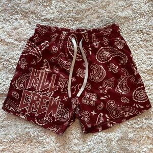 Kill Crew Thigh High Paisley Shorts XS